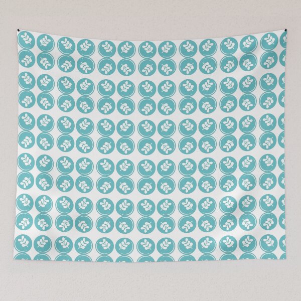 Item preview, flowers in aquablue bubbles  designed and sold by ritusdesigns.