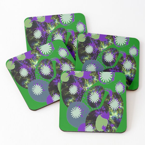 Item preview, Daisy Graphic Abstraction, nr 2, Graphic Psychedelic Abstract Art, Inspired by Nature-floral abstract art designed and sold by Adri Barnard.