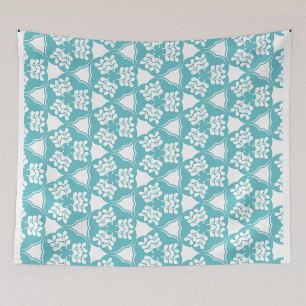 Item preview, aqua blue hexagon designed and sold by ritusdesigns.