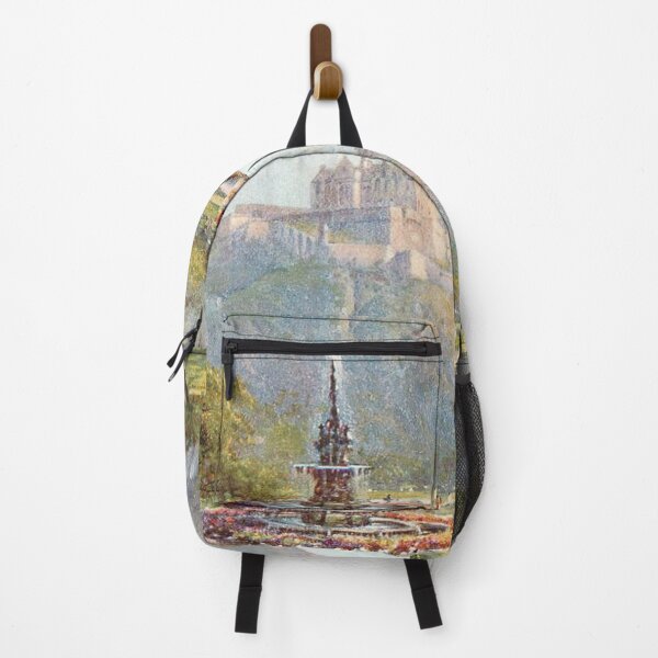 Item preview, Vintage Illustration of Edinburgh Castle & Ross Fountain, Edinburgh designed and sold by yourscotland.