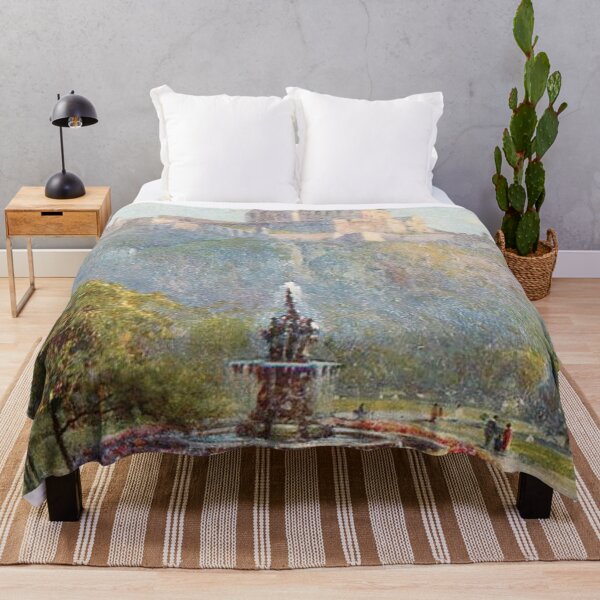 Item preview, Vintage Illustration of Edinburgh Castle & Ross Fountain, Edinburgh designed and sold by yourscotland.