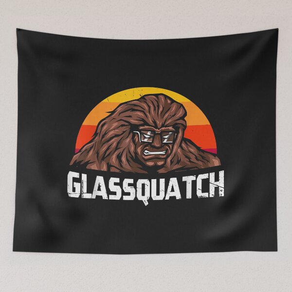 Item preview, Bigfoot Yeti Pun for Sasquatch Lovers Glassquatch designed and sold by lucpjwel.