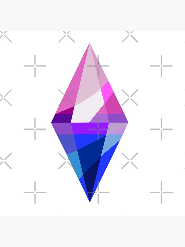 Bisexual Sims 4 Plumbob For Pride Poster For Sale By L0nelysquid