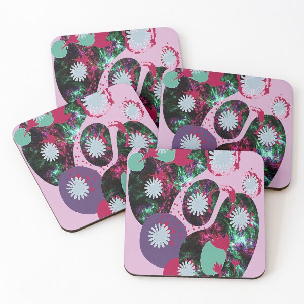Item preview, Daisy Graphic Abstraction, nr 3, Graphic Psychedelic Abstract Art, Inspired by Nature-floral abstract art designed and sold by Adri Barnard.