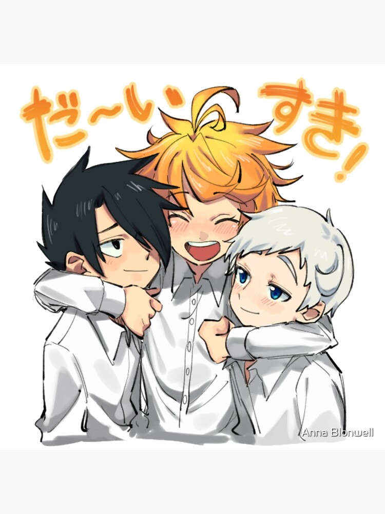 The Promised Neverland Cute Norman Fanart Classic Poster and Stickers |  Greeting Card