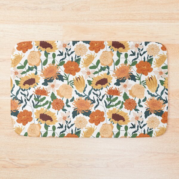Item preview, Sunflower Pattern with marigolds, sunflowers, peony roses and chrysanthemum, Sunflower Seamless Pattern, Sunflower Pattern Design designed and sold by graphic-genie.