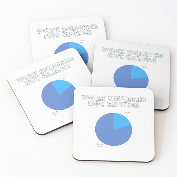 Item preview, Work Smarter Not Harder Pie Graph  designed and sold by Marie  Labradore.