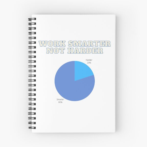 Item preview, Work Smarter Not Harder Pie Graph  designed and sold by Marie  Labradore.