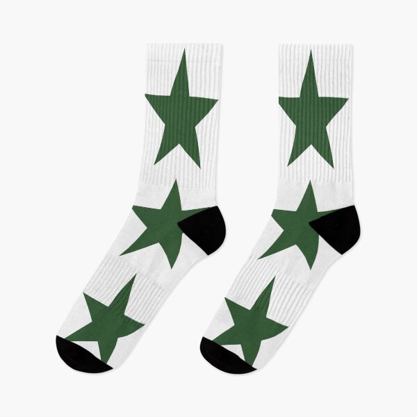 Item preview, Large PINE GREEN and WHITE STARS  designed and sold by RachelMacht.