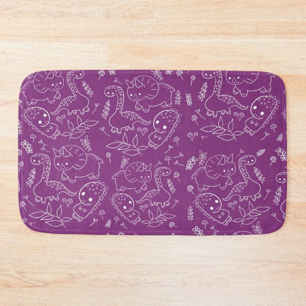 Item preview, Who loves dinosaurs purple pattern designed and sold by Joey Judd.