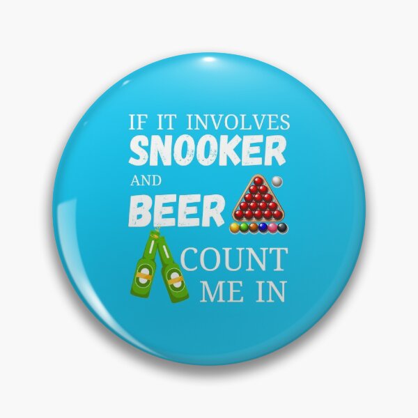 Item preview, Snooker sport and beer drinking design designed and sold by PinkArtDesigns.