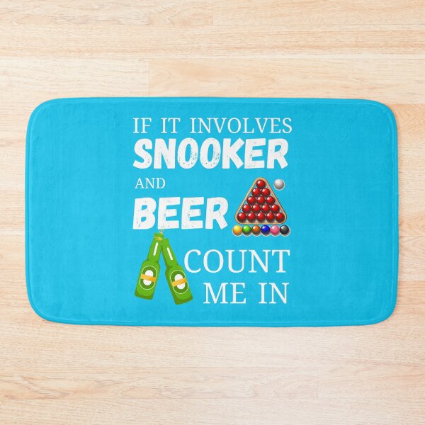 Item preview, Snooker sport and beer drinking design designed and sold by PinkArtDesigns.