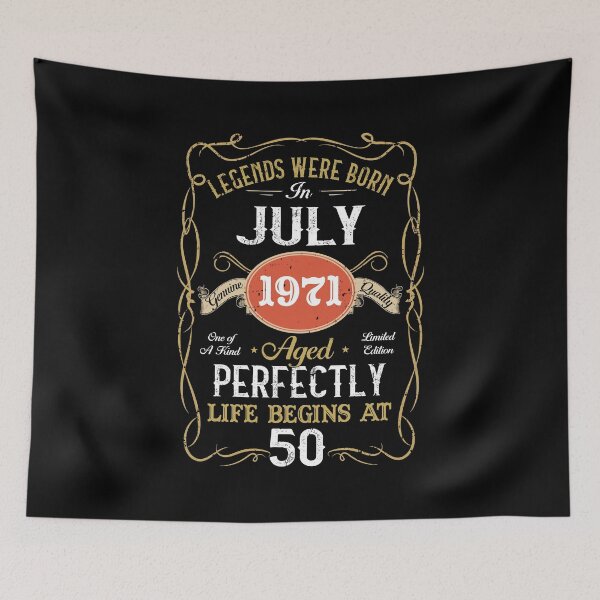 Item preview, Legends Born In July 1971 50th Birthday Gift 50 Yrs Old designed and sold by cadieuxart.
