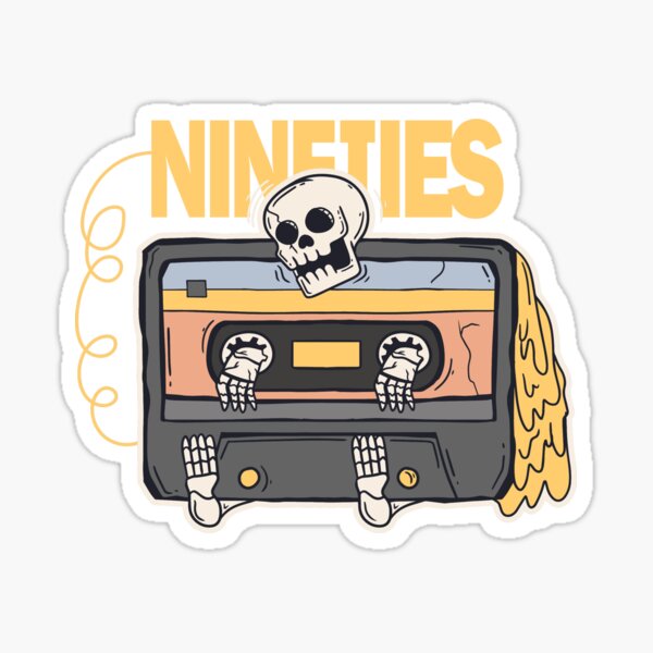Item preview, Spooky Retro Skeleton Skull Cassette Mixtape designed and sold by ozunu.
