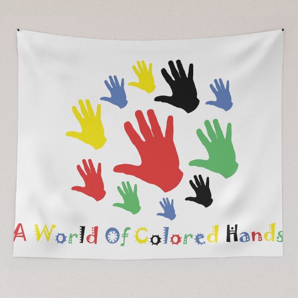 Item preview, A World Of Colored Hands designed and sold by Tuxedo Artist.