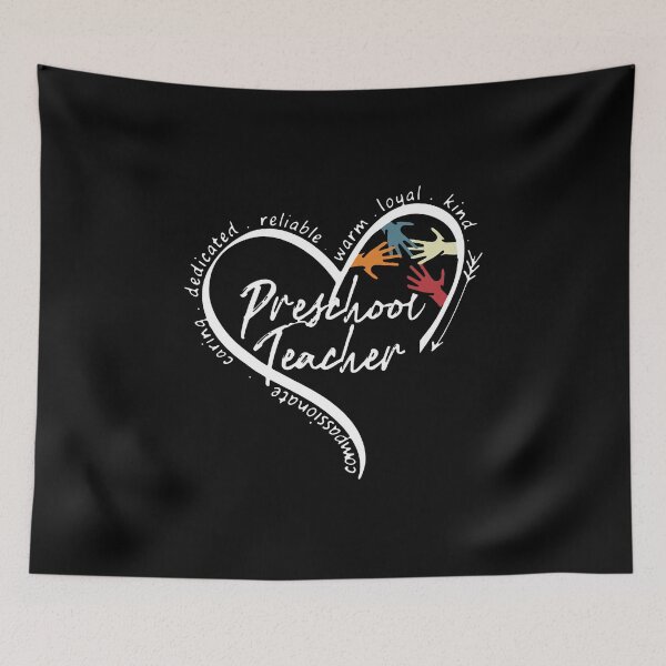 Item preview, HEART PRESCHOOL TEACHER designed and sold by Danepshop.