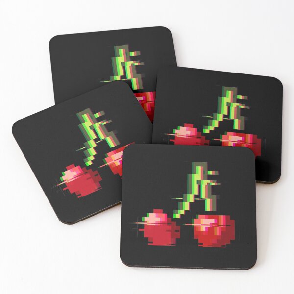 Item preview, Glitched Pixel Art Cherry designed and sold by Spacepaprika.