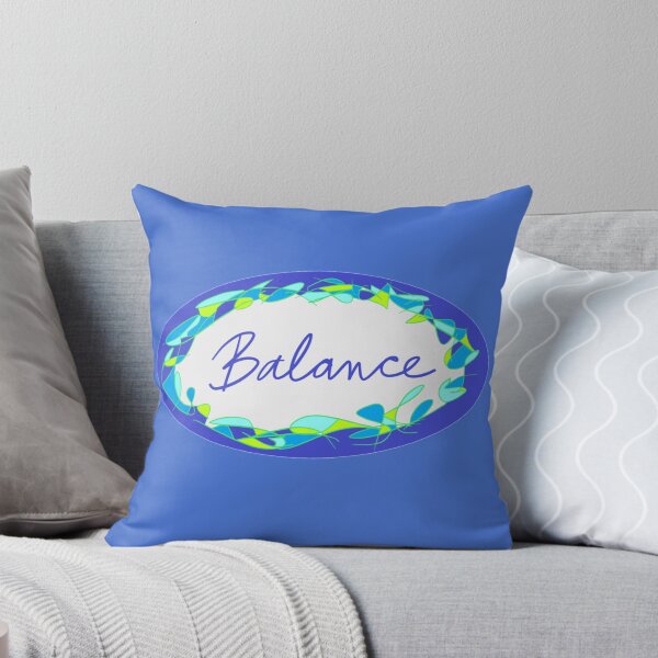 Item preview, Blue Oval Balance designed and sold by MyArtMind.