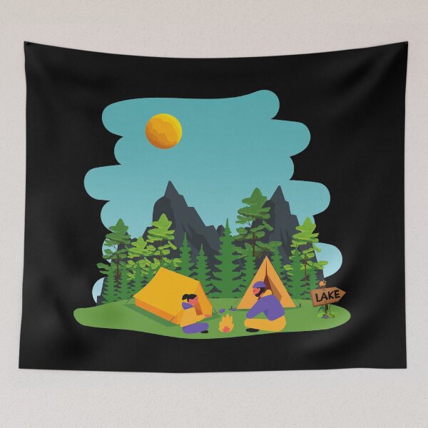 Item preview, Father And Daughter Camping designed and sold by Birdhead.