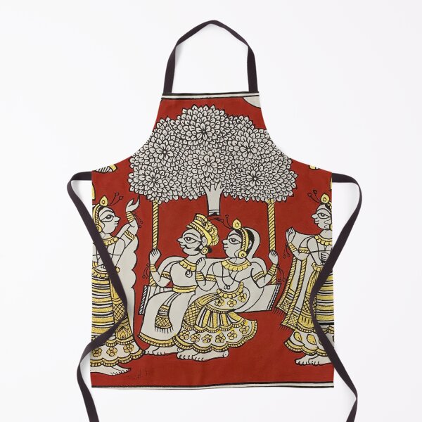 Item preview, King and Queen, Indian folk art, Phad art, for couples designed and sold by gopalpjoshi.