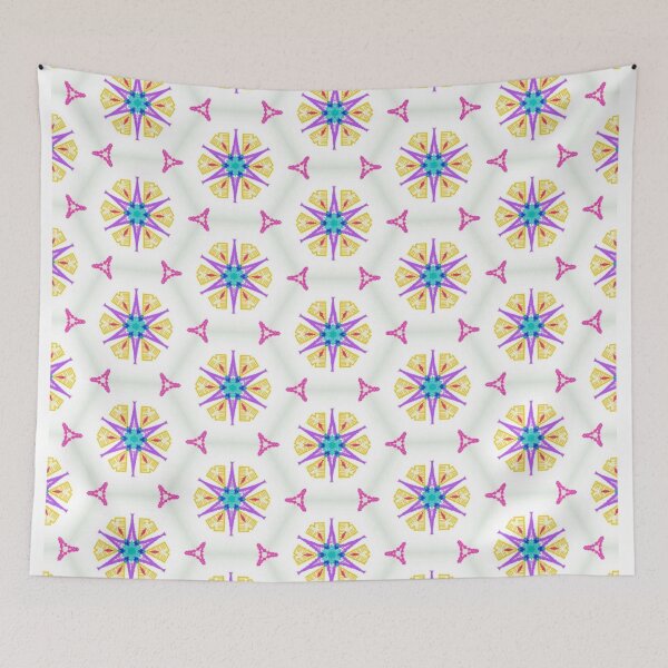 Item preview, yellow flowers with violet edge designed and sold by ritusdesigns.