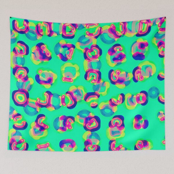 Item preview, Corrupted data garden - Abstract pattern designed and sold by Xdelacra.