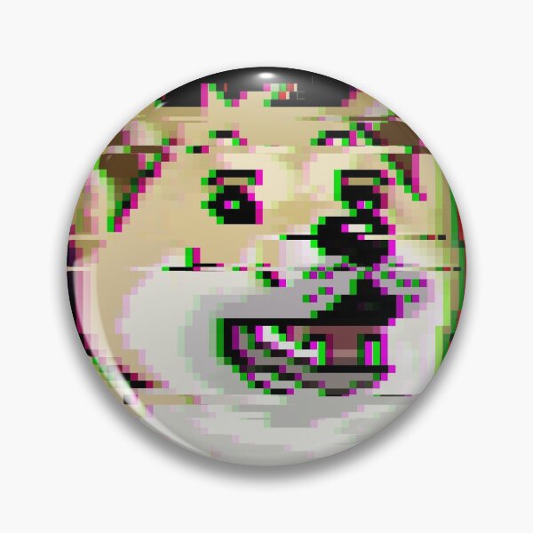 Item preview, Glitched Pixel Art Shiba Inu designed and sold by Spacepaprika.