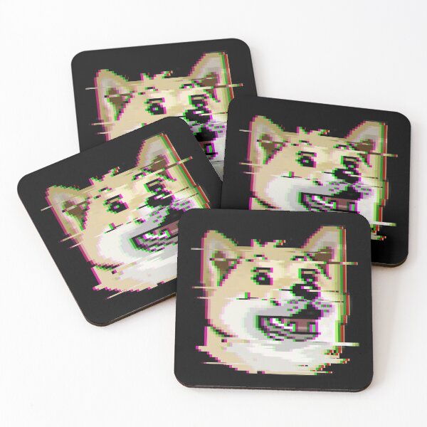 Item preview, Glitched Pixel Art Shiba Inu designed and sold by Spacepaprika.
