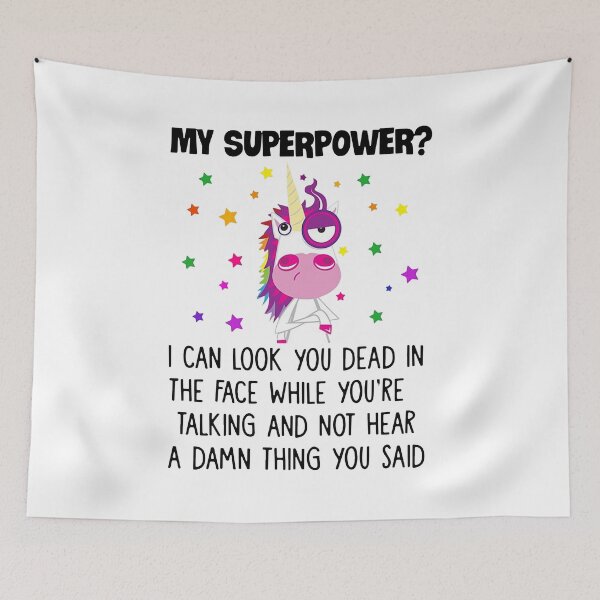 Item preview, UNICORN MY SUPERPOWER I CAN LOOK YOU DEAD designed and sold by Danepshop.