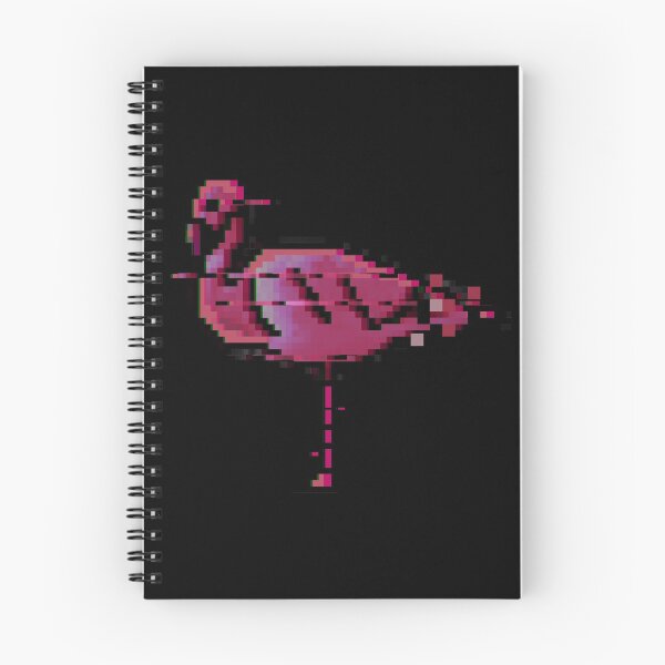 Item preview, Glitched Pixel Art Flamingo designed and sold by Spacepaprika.