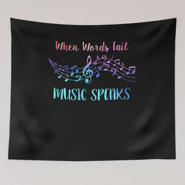 Item preview, WHEN WORDS FAIL MUSIC SPEAKS Band Orchestra Teacher Musician  designed and sold by AseretMcconna.