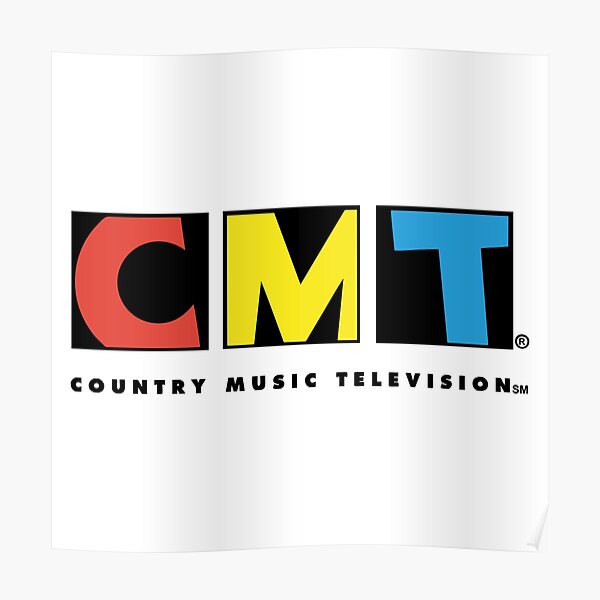 "Country Music Television logo" Poster by cayuselane Redbubble