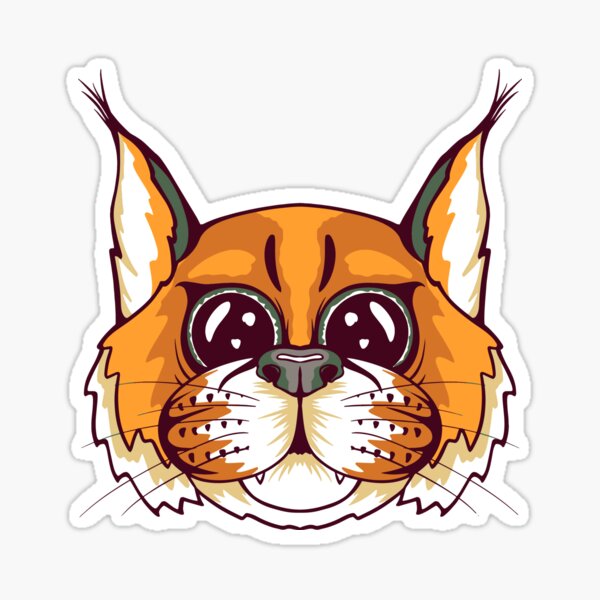 Cute Baby Lynx Sticker