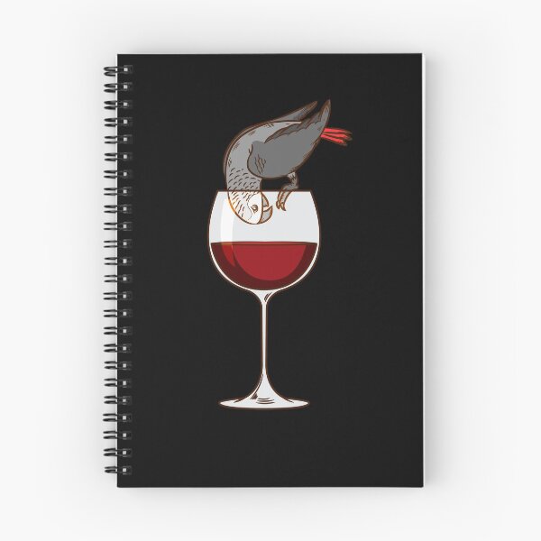Item preview, African Grey Parrot Gift Red Wine Drinker Bird Parrot designed and sold by DSWShirts.