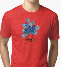 Dachshund dog and balloons Tri-blend T-Shirt