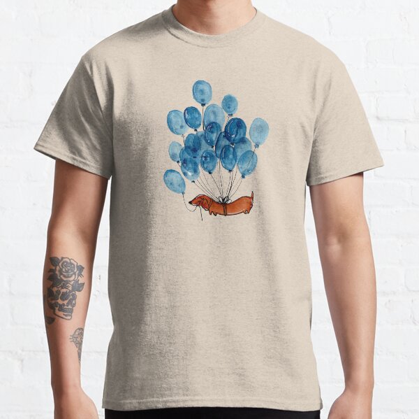 Dachshund dog and balloons Classic T-Shirt