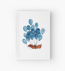 Cuaderno de tapa dura Perro Dachshund y globos