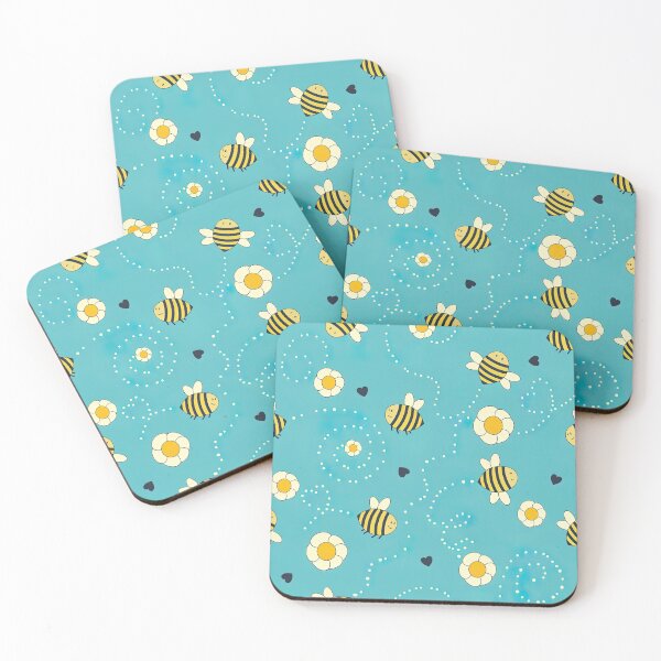 Item preview, Sunflower Pattern with Cute Bees, Sunflower Seamless Pattern, Sunflower Pattern Design designed and sold by graphic-genie.