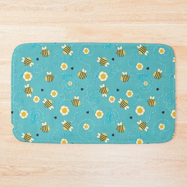 Item preview, Sunflower Pattern with Cute Bees, Sunflower Seamless Pattern, Sunflower Pattern Design designed and sold by graphic-genie.