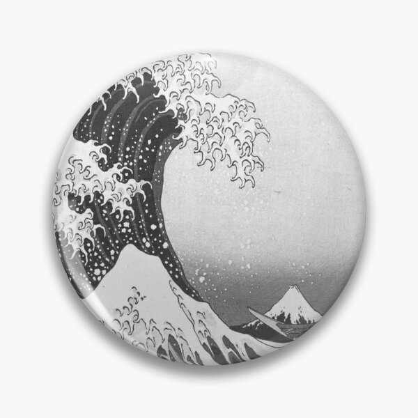 Item preview, Great Wave - Kanagawa Night, black, white designed and sold by Vivanne-art.