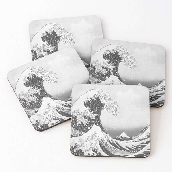 Item preview, Great Wave - Kanagawa Night, black, white designed and sold by Vivanne-art.