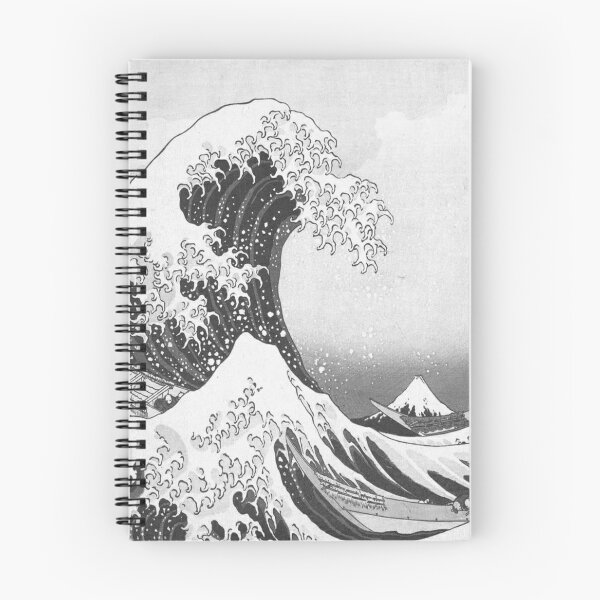 Item preview, Great Wave - Kanagawa Night, black, white designed and sold by Vivanne-art.