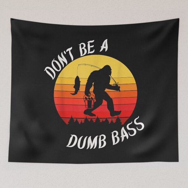 Item preview, Dont Be A Dumb Bass Funny tee bigfoot retro sunset vintage designed and sold by lucpjwel.