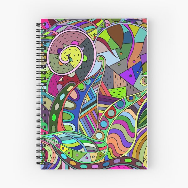 Item preview, psychedelic motley Doodle Art pattern designed and sold by JustMindBlowing.