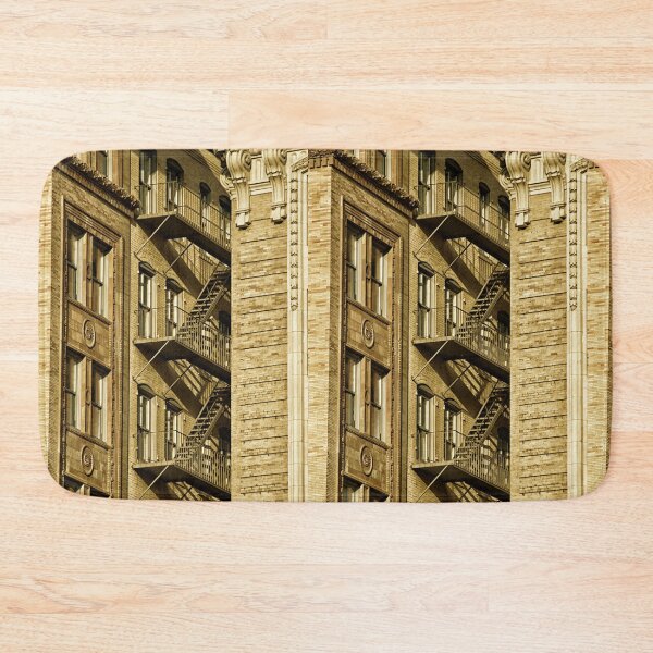 Item preview, brownstone fire escape sandwiched between two buildings downtown Boston massachusetts designed and sold by Stephen Orsillo.