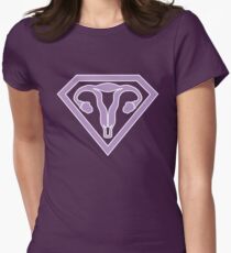 Uterus Hero Lavendar Women's Fitted T-Shirt