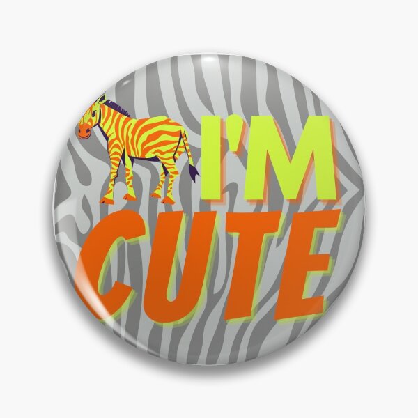 Item preview, Zebra I'm cute orange designed and sold by InsaneCorner.