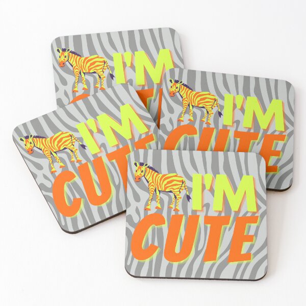 Item preview, Zebra I'm cute orange designed and sold by InsaneCorner.