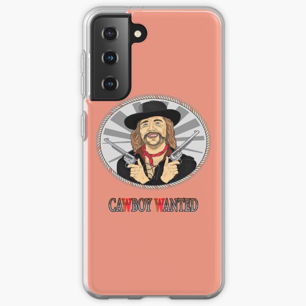 Cowboy in black hat with two pistols Samsung Galaxy Soft Case