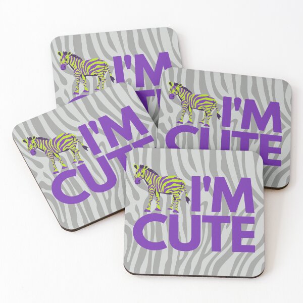 Item preview, Zebra I'm cute purple designed and sold by InsaneCorner.